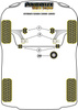 Tuleja stabilizatora przód 19mm Powerflex Black Series Citroen Xsara (2000-2005) PFF50-303-19BLK