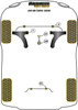 Tuleja stabilizatora przód 22.5mm   Powerflex Black Series Hyundai i30 Models & i30 GD (2012 - 2015) PFF26-103-22.5BLK