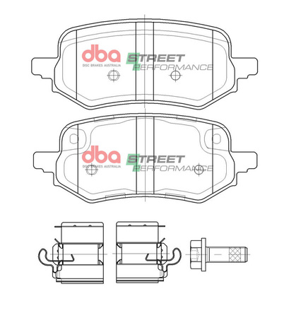 Klocki hamulcowe tylne DBA Brake Pads Street Performance - DB15098SP