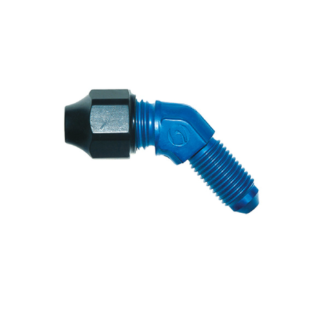 Goodridge HL837 long 45° male end for rigid cables