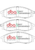 Bremsbeläge vorne DBA Brake Pads Street Performance Hawk HB488x.629 - DB1439SP NISSAN NP300 D40 Navara D22