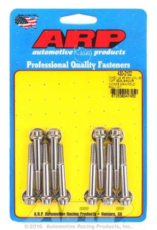ARP Chevy LS 45mm UHL 12pt Edelbrock intake manifold bolt ki