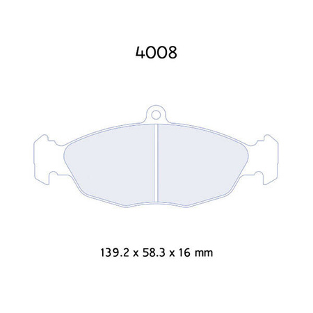 Klocki hamulcowe Carbone Lorraine RC6 - Opel Corsa B (93-00)