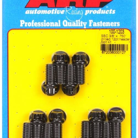 Főcsavarok készlet ARP 100-1203 SB Chevy 3/8 x .750" drilled 12pt header bolt kit Chevrolet Small Block