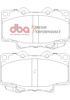 Klocki hamulcowe przednie DBA Brake Pads Xtreme Performance ECE R90 certified Hawk HB312x.591 - DB1199XP TOYOTA 4 Runner KZN130 LN130 VZN130 Hilux Surf LN131 Landcruiser FZJ80 HDJ80 HDJ81 HZJ80