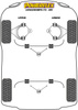 Tuleja przedniego górnego wahacza trójkątnego Powerflex Road Series De Tomaso Longchamp (1972 -1989) PF17-200