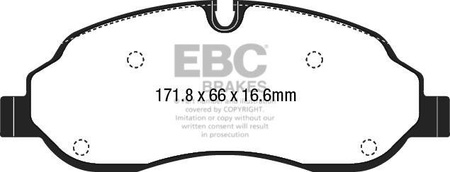 DPX2221 - Zestaw klocków hamulcowych seria ULTIMAX2 EBC Brakes