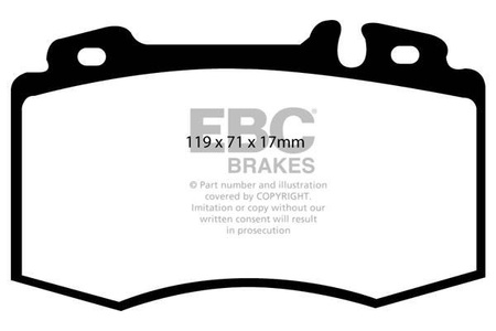 DP41363R - Ein Satz Bremsbeläge serie YELLOWSTUFF EBC Brakes