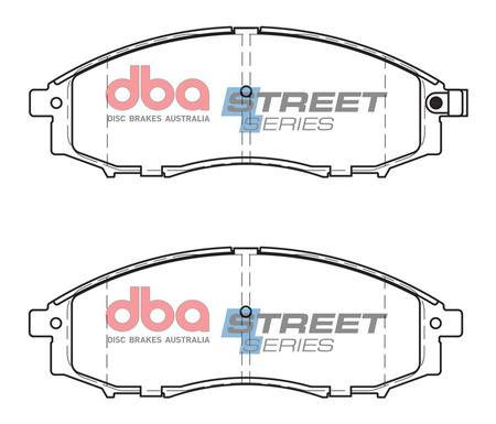 DBA Brake Pads Utcai sorozat első fékbetétek Kerámia - DB1439SS NISSAN NP300 D40 Navara D22