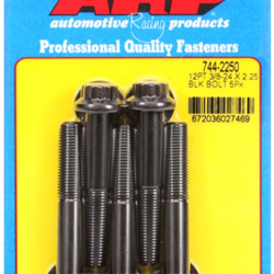 ARP "3/8""-24 x 2.250 12pt 7/16 wrenching black oxide bolts"5pcs