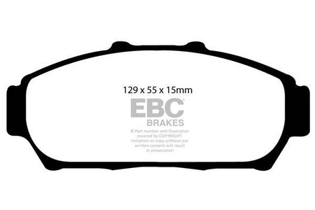 DP41206R - Ein Satz Bremsbeläge serie YELLOWSTUFF EBC Brakes