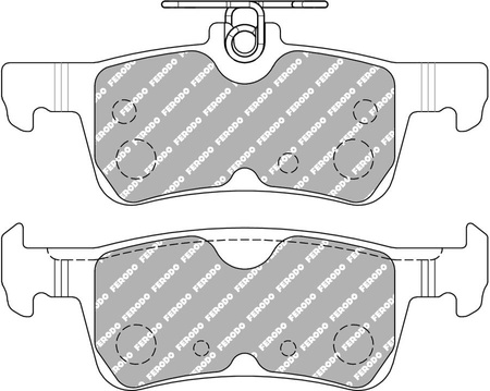 Ferodo Racing DS2500 galinės stabdžių kaladėlės FCP5130H FORD Fiesta Fiesta 7 