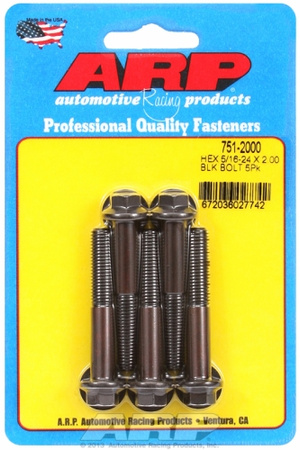 Śruby ARP "5/16""-24 x 2.000 hex black oxide bolts" (5pcs)