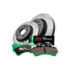 Zestaw tarcze hamulcowe przednie DBA Street Series - T2 - DBA650S + Klocki hamulcowe DBA Brake Pads Street Performance ECE R90 certified (Hawk HB432x.661) + Przewody hamulcowe HEL w oplocie SUBARU TOYOTA