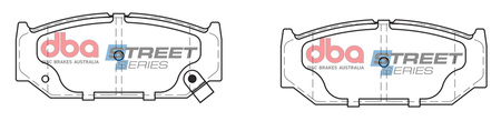 DBA Brake Pads Utcai sorozat első fékbetétek Kerámia - DB1818SS SUZUKI Swift