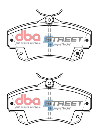 Klocki hamulcowe przednie DBA Brake Pads Street Series Ceramic - DB1855SS