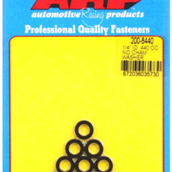 Śruby ARP "1/4""ID .440""OD no chamfer black washers"