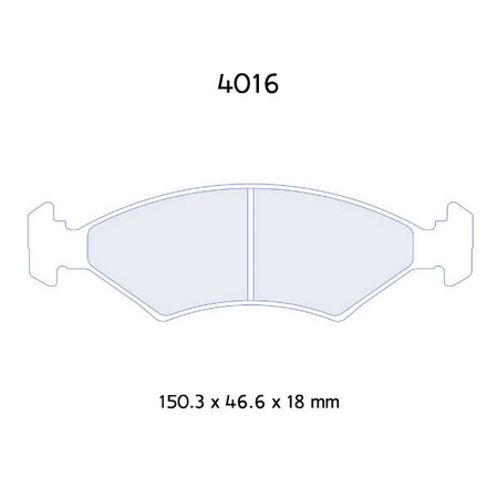 Carbone Lorraine RC5 brake pads - Ford Puma (96-02)