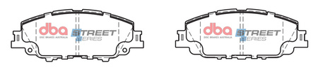 DBA Brake Pads Utcai sorozat első fékbetétek Kerámia - DB15043SS