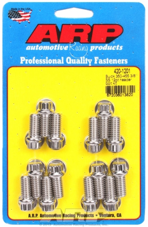 ARP "Buick 350-455 3/8"" SS 12pt header bolt kit"