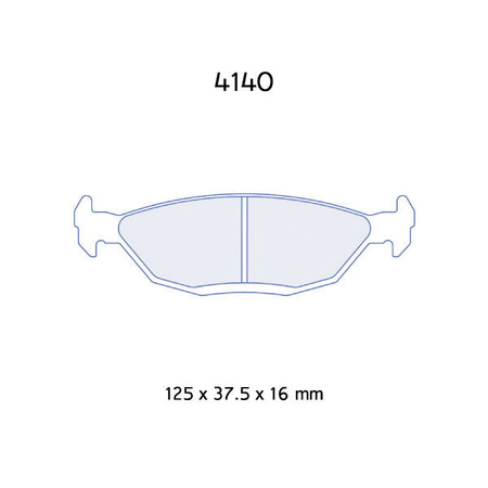 Carbone Lorraine RC6 brake pads - BMW E30 1,6/2,5/2,7 (82-93)
