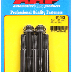 ARP M8 x 1.25 x 55 12pt black oxide bolts (5pcs)