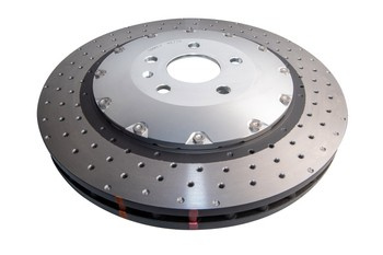 Bremsscheibe vorne DBA 5000 series - Cross Drilled/Dimpled - DBA52844SLVXD AUDI RS3 8V 8Y