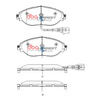 Brake Pads Street Series rear - DB8849SS AUDI Q3 quattro F3 S3 8V TT 8S TTS CUPRA Ateca SEAT Alhambra 7N Leon 5F Tarraco SKODA Kodiaq Octavia 5E Superb 3T 3V VOLKSWAGEN Arteon CC Golf Mk7 Clubsport S Performance Package TCR Mk8 Passat B7 B8 Alltrack 3G