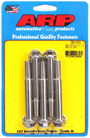 Śruby ARP M10 x 1.50 x 80 hex SS bolts (5pcs)