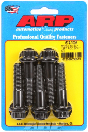 ARP Bolt Kit M12 x 1.50 x 50 Black Oxide 12PT