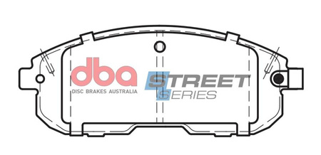 Klocki hamulcowe przednie DBA Brake Pads Street Series Ceramic - DB2287SS