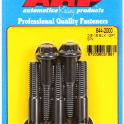 ARP "3/8""-16 x 2.000 12pt 7/16 wrenching black oxide bolts"5pcs