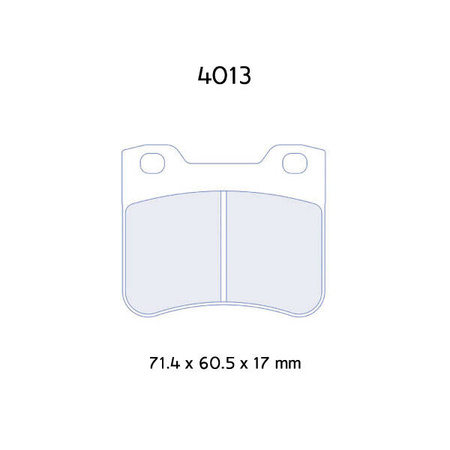 Stabdžių kaladėlės Carbone Lorraine RC6 - Citroen AX 1,3 Sport/ 1,4 GT (visi)