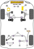 Tuleja przedniego stabilizatora do nadwozia 24mm Powerflex Road Series Volvo V40 (2012 - 2019) PFF19-1603-24