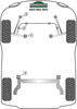 Tuleja mocowania tylnej belki Powerflex Heritage Collection Vauxhall / Opel Nova (1983-1993) PFR80-112H