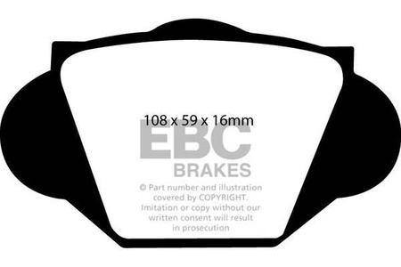 DP2109 - Zestaw klocków hamulcowych seria GREENSTUFF EBC Brakes