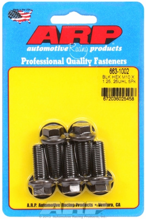 Śruby ARP M10 x 1.25 x 25 hex black oxide bolts (5pcs)