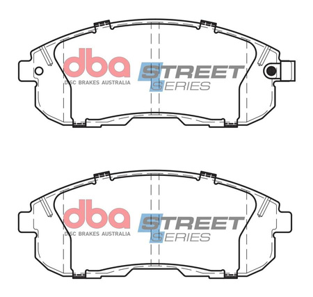 Vordere DBA-Bremsbeläge Street Series Keramik – DB1187SS