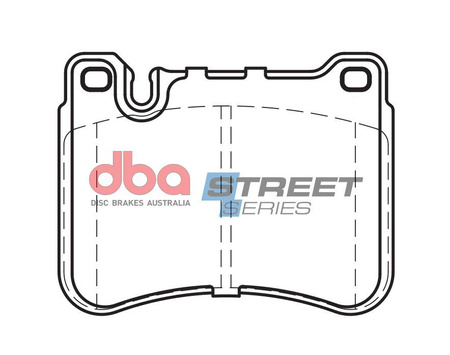 DBA Brake Pads Utcai sorozat első fékbetétek Kerámia - DB2235SS MERCEDES-BENZ C-Class W203 C320 TD C350 Coupe CL203 CLC-Coupe CLC203 CLC350 CLK C209 CLK320 D CLK350 SLK R171 SLK350