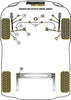 Mocowanie Silnika Snub Nose Powerflex Black Series Volkswagen Passat Models & Passat B5 (1996 - 2005)\Estate (1996-2005) PFF3-221BLK