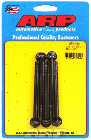Śruby ARP M6 x 1.00 x 80 hex black oxide bolts (5pcs)