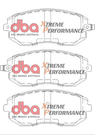 Bremsbeläge vorne DBA Brake Pads Xtreme Performance ECE R90 certified Hawk HB432x.661 - DB1491XP SUBARU BRZ Forester SG5 Impreza Sport Legacy BL5 BLD BP5 BPD BRD Outback XV TOYOTA GT86