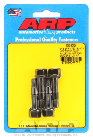 Śruby ARP 5/16-24x1.750 black hex WP pulley w/.500" fan spcr stud