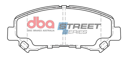 Klocki hamulcowe przednie DBA Brake Pads Street Series Ceramic - DB1946SS NISSAN Juke 1st Gen Nismo RS Qashqai J10 +2 X-Trail SUZUKI Kizashi