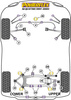 Tuleja mocowania tylnej ramy pomocniczej Powerflex Road Series Audi A6 / S6 / RS6 & A6 / S6 / RS6 C5 (1997-2005)\A6 Quattro (1997 - 2005) PFR3-1120