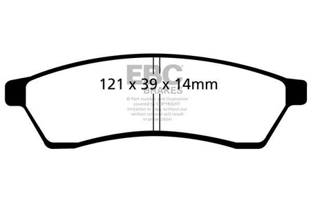 DP1751 -EBC Brakes ULTIMAX2 sorozatú fékbetét készlet