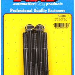 Śruby ARP "5/16""-24 x 3.000 hex black oxide bolts" (5pcs)