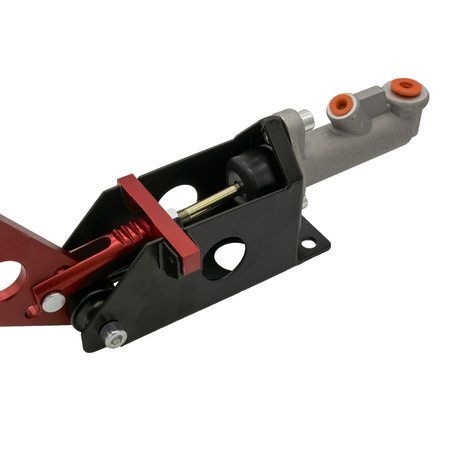 Hydrauliczny hamulec ręczny IRP pionowy / poziomy czerwony + pompa IRP 0.625