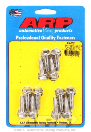 Főcsavarok készlet ARP 434-1101 SBC GENIII/LS 1/4 FLANGE SS HEX HEADER BOLT KIT Chevrolet LS Gen III IV