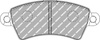 Ferodo Racing DS2500 priekinės stabdžių kaladėlės FCP1370H CITROEN Xsara PEUGEOT 206 306